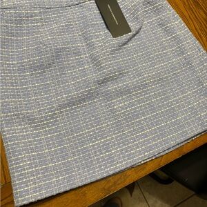 French Connection Light Blue Tweed Pencil Skirt
